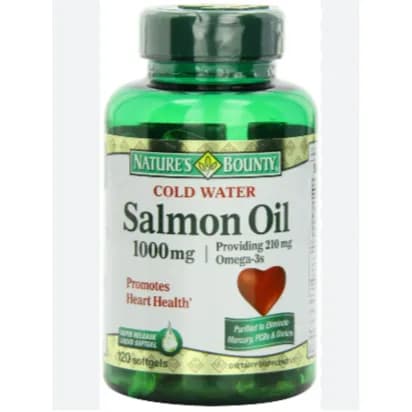 Natures Bounty Salmon Oil 1000mg Softgels 120's