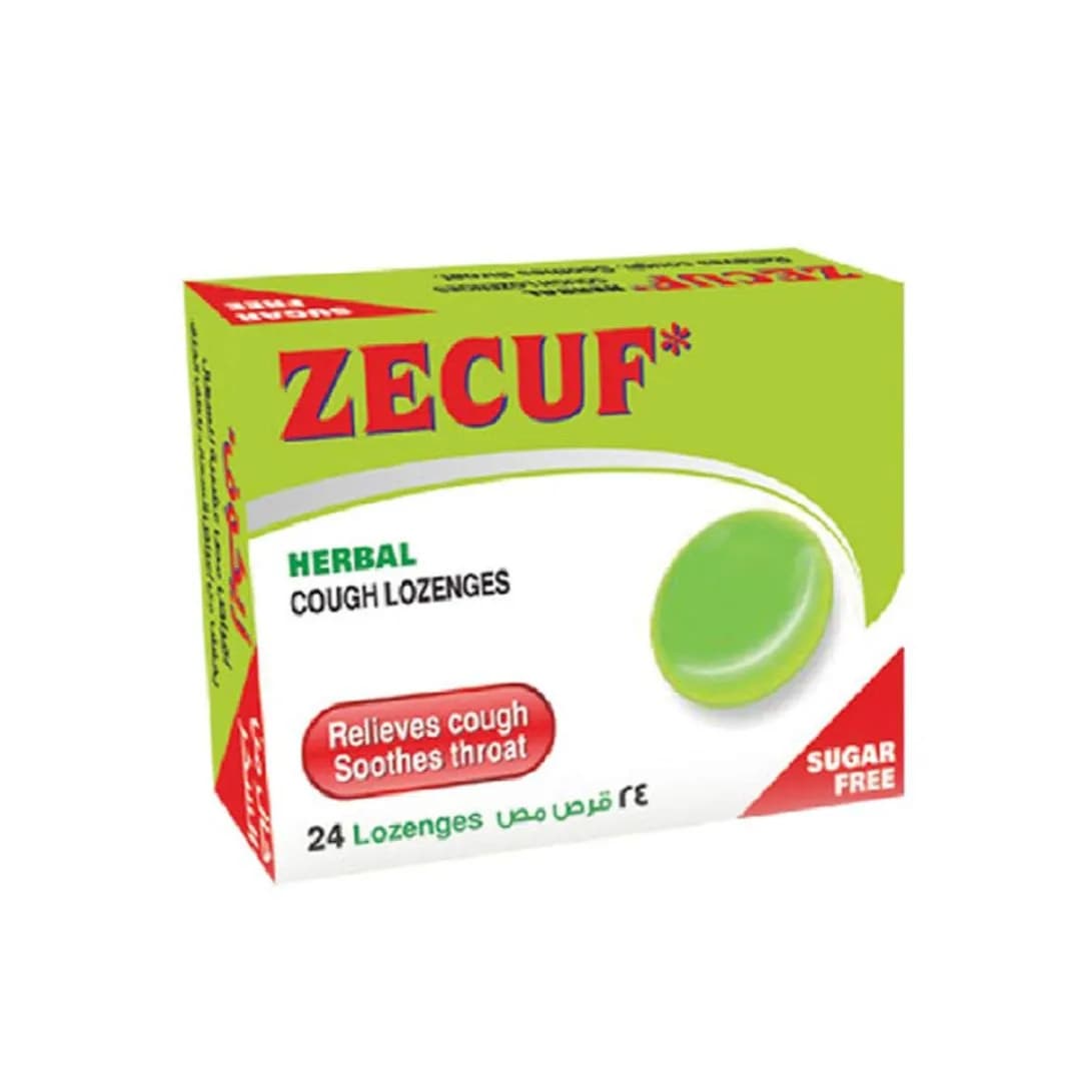 Zecuf Herbal Cough Lozenges Sugar Free 24 Tablets