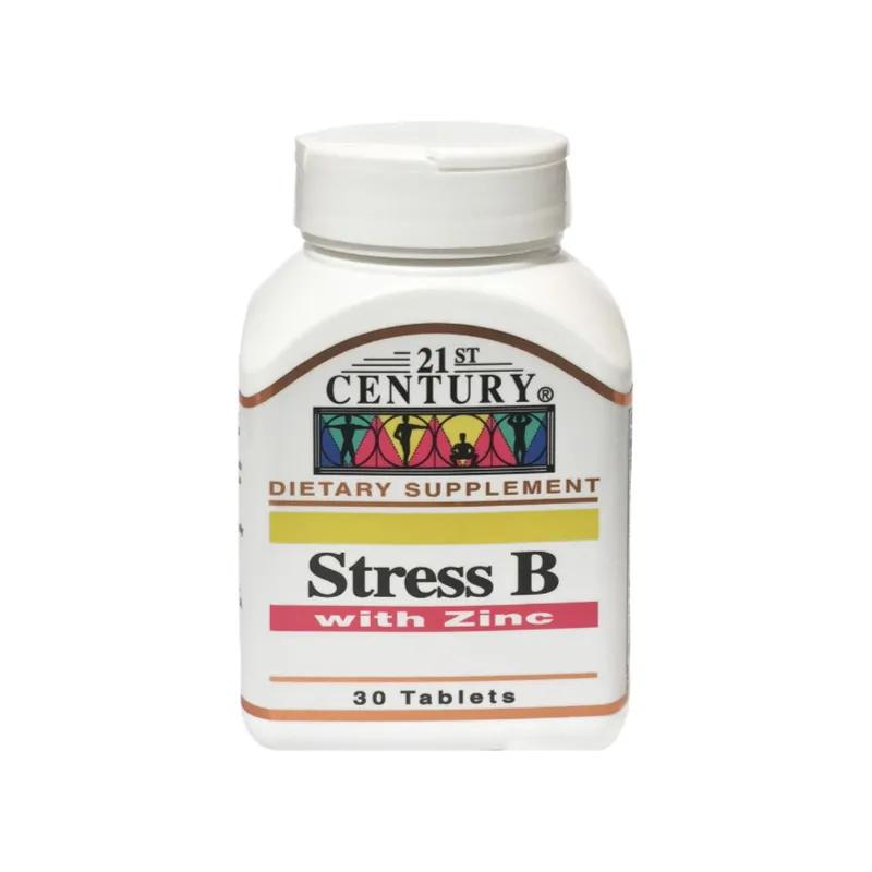 21st Century Stress B With Zinc, 30 Tablets