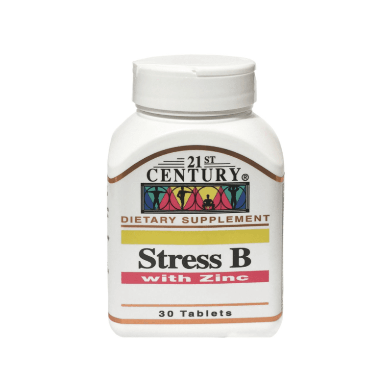 21st Century Stress B With Zinc, 30 Tablets