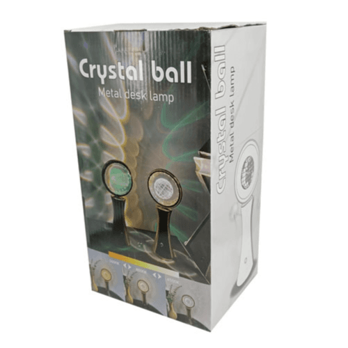 Crystal Ball Metal Desk Lamp