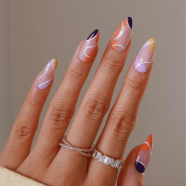 Full Cover Colorful Nails