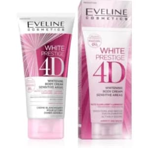 Eveline Cosmetics White Prestige 4D Whitening Body Cream Sensitive Areas 100 Ml