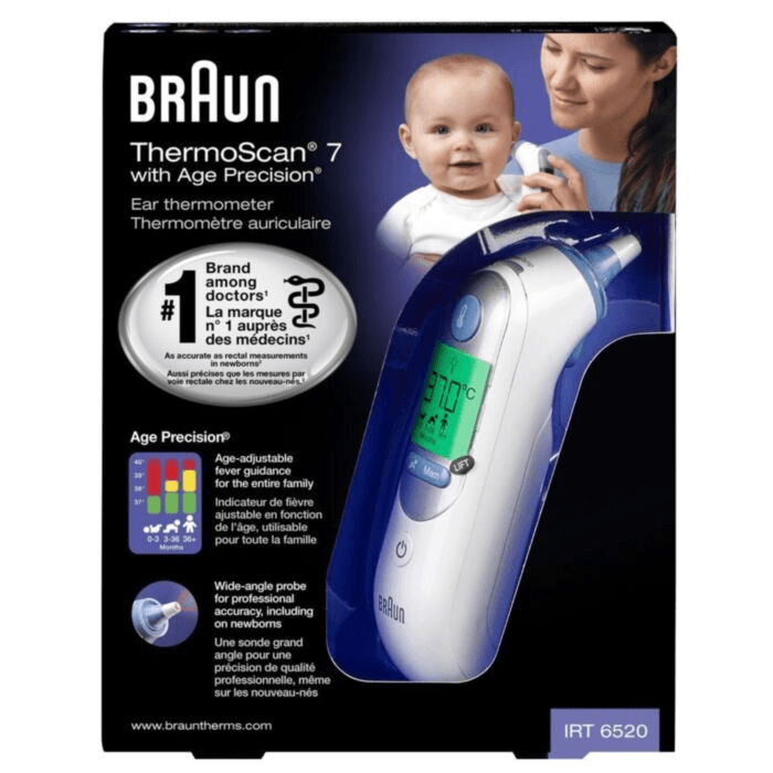 Braun Thermoscan 7 Digital Ear Thermometer with Age Precision - IRT 6520