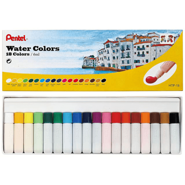 Pentel Water Colour 18 Color Set (Wcpe02)