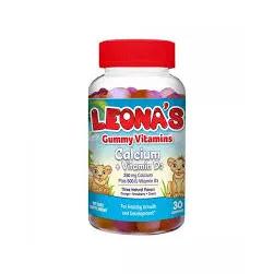 Leona's Calcium + Vitamin D3 Gumee 30 Pieces