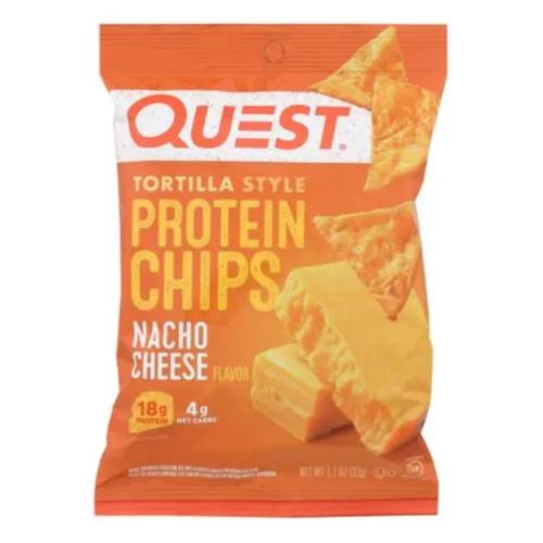 Quest Tortilla Style Protein Chips Nacho Cheese Flavor 32g