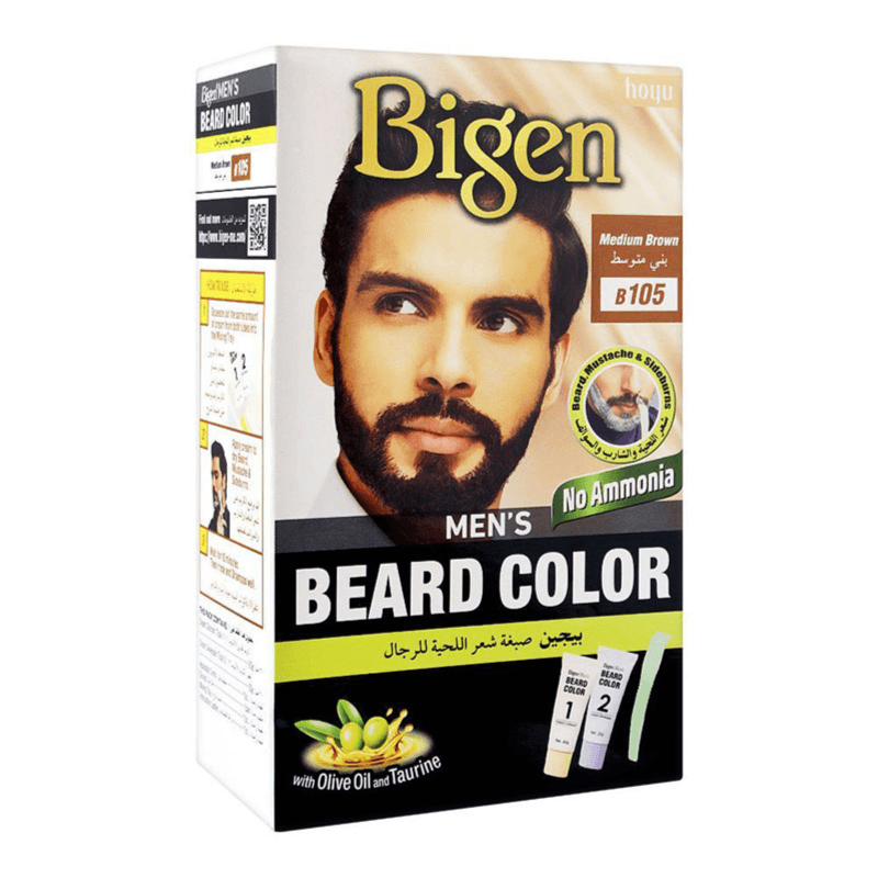 Bigen Men'S Beard Color Medium Brown B105