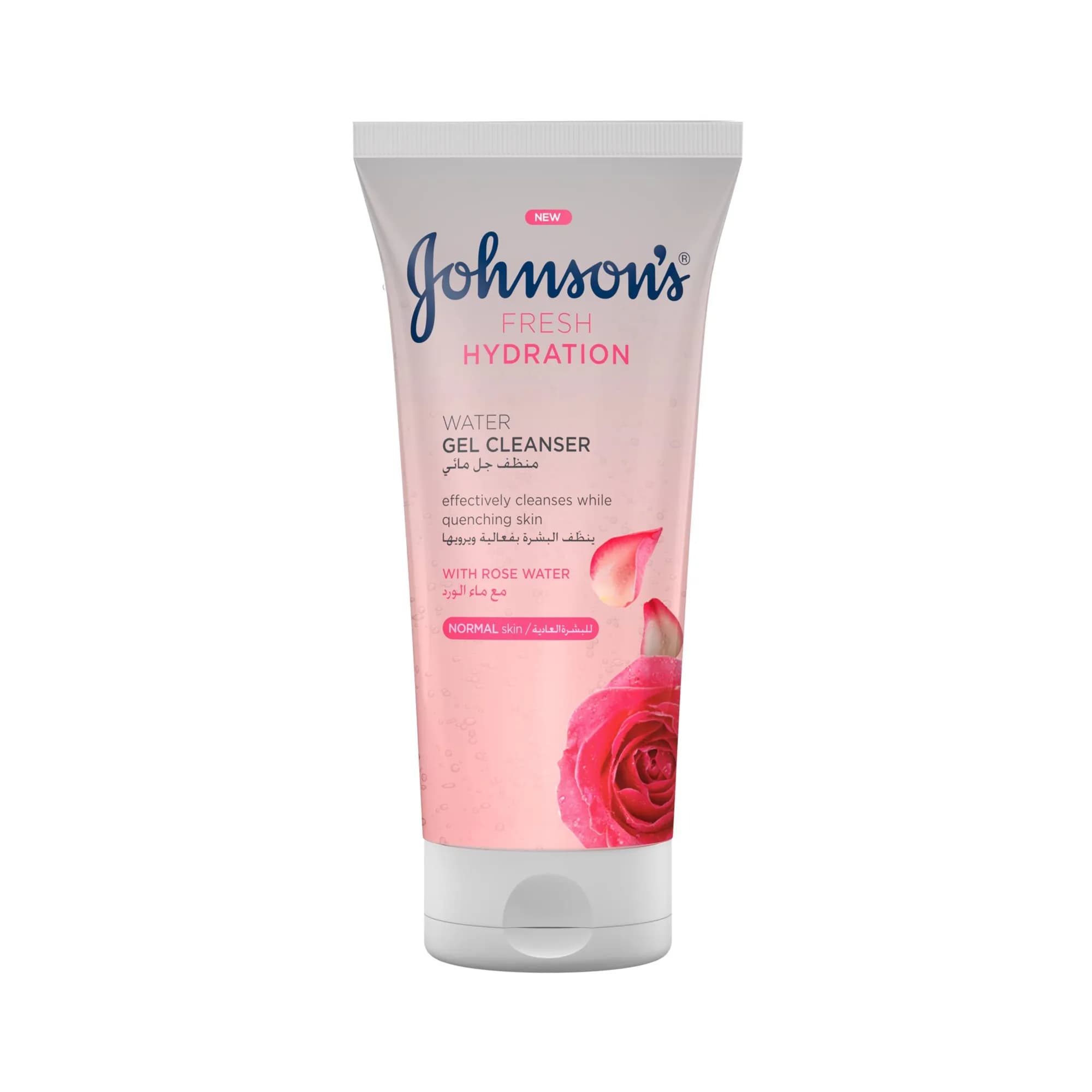 New Johnsons Fresh Hydration  Water Gel Cleanser With Rose Water Normal Skin 150ml