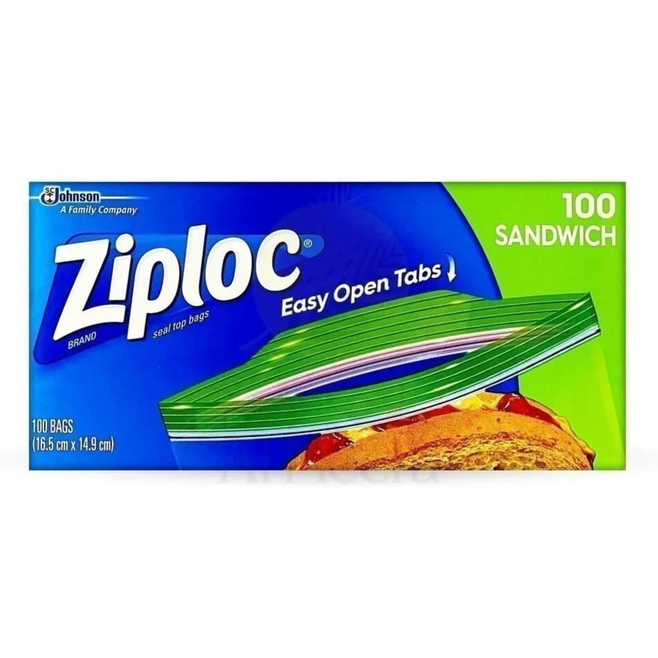 Ziploc Brand Seal Top 100 Bags 16.5cm x\ 14.9cm