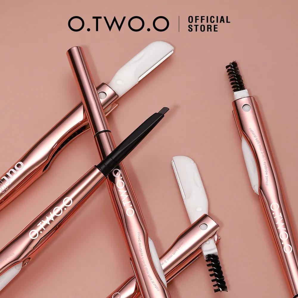 O.Two.O 3 In 1 Eyebrow Pen With Eyebrow Scraper, Brush, Eyebrow Pencil