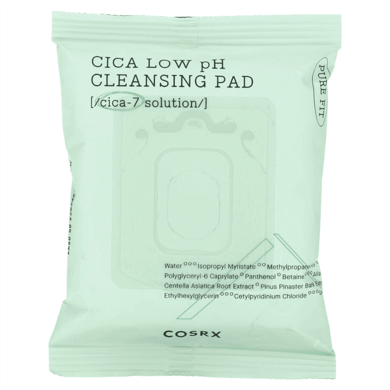 Cosrx, Cica Low Ph Cleansing Pad, 30 Pads