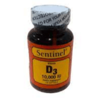 Sentinel Vitamin D3 10000iu 100's