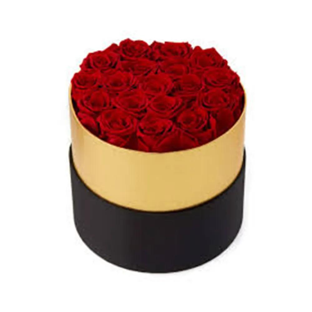 Gold And Black Box With Red Roses