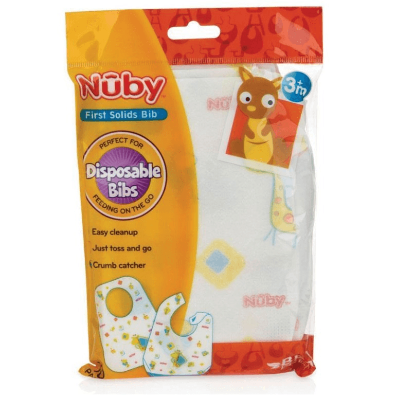 Nuby Disposable Bibs 3m+ 10 Pieces Pack