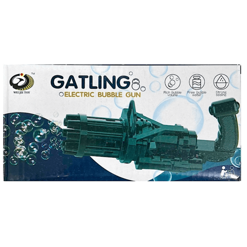 Electric Bubble Gatling Gun Battery Powered - 8133