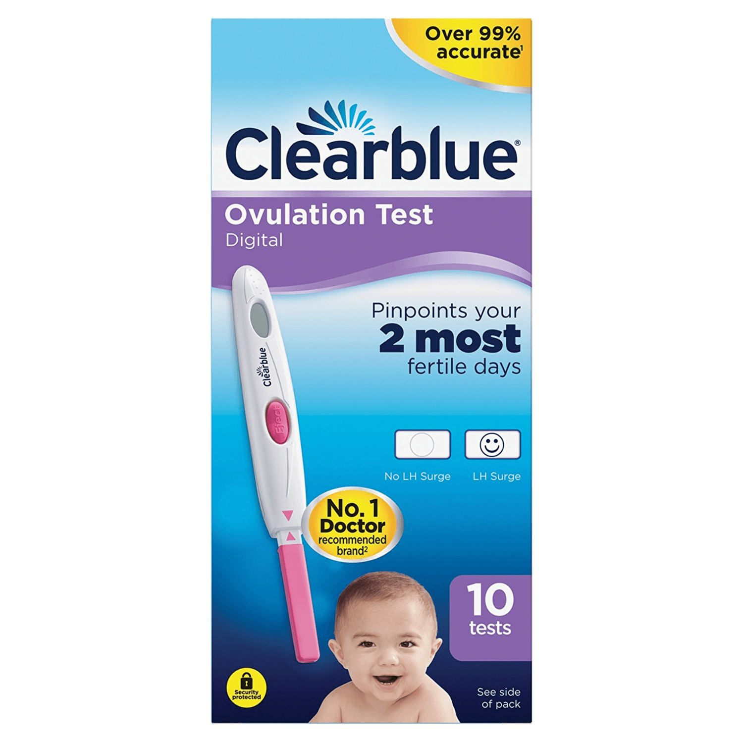 Clear Blue Digital Ovulation Test 10's