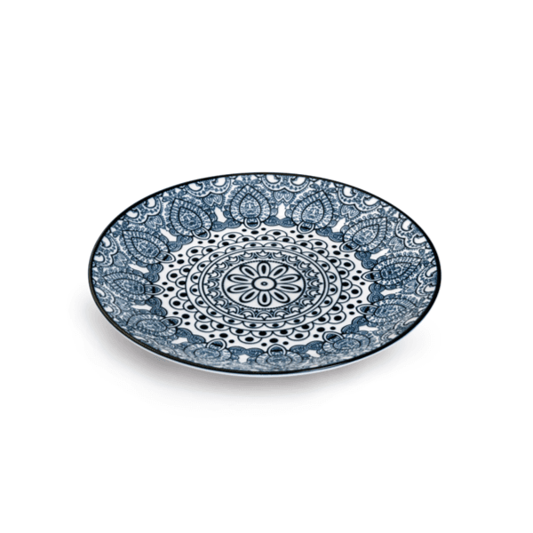 Che Brucia 8"Round Plate Arabesque / D03-010