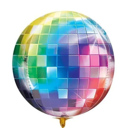 4D Colorful Disco Helium Balloon