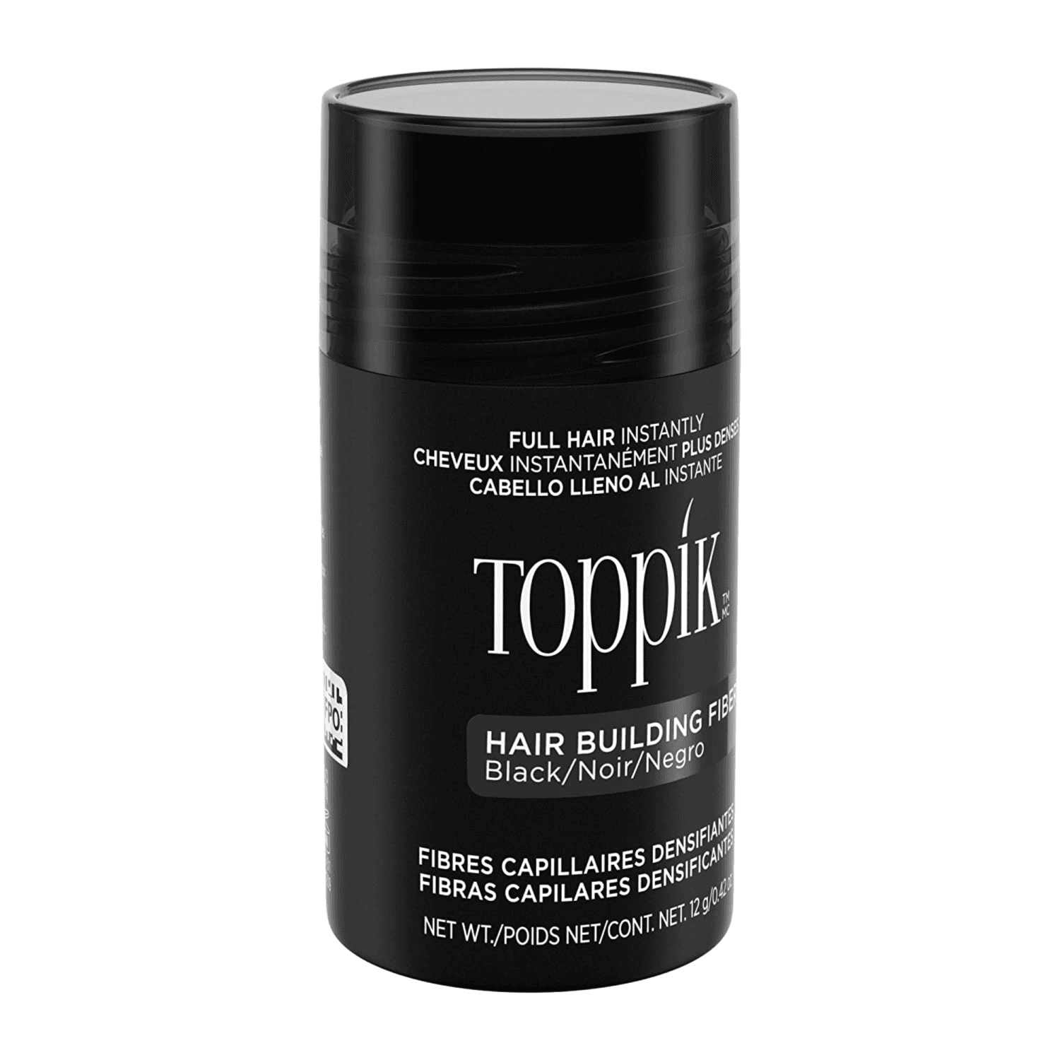 TOPPIK HAIR BUILDING FIBER BLACK 12G