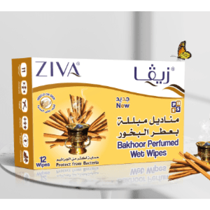 Ziva Refreshing Wipes 12 Sachet Bakhoor    (Buy 2 Get 1 Free)