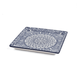 Che Brucia Square Plate 18*18 Cm Arabesque/d03-090