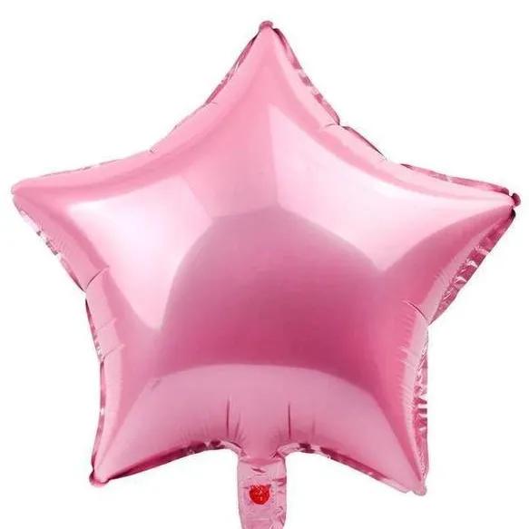 Pink Star Helium Balloon