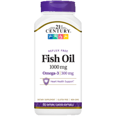 21st Century Fish Oil 1000mg Omega-3 Softgels 90's