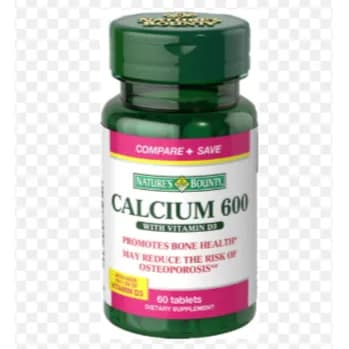 Natures Bounty Calcium 600 With Vitamin D3 Tablets 60's