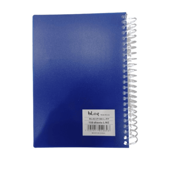 Blog Note Book A5 150 Sheet Line