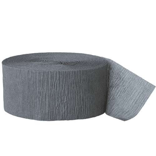 Silver Crepe Ribbon