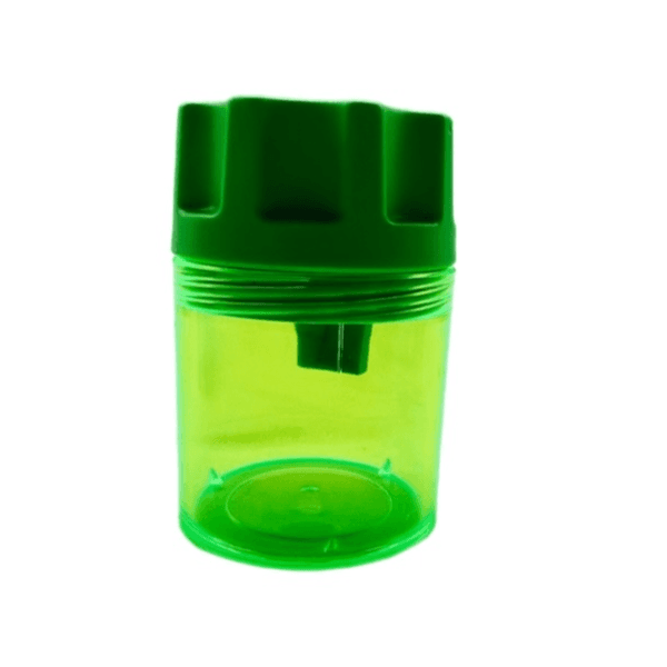 Maxi Plastic Round Single Hole Pencil Sharpener green Colour - 7342