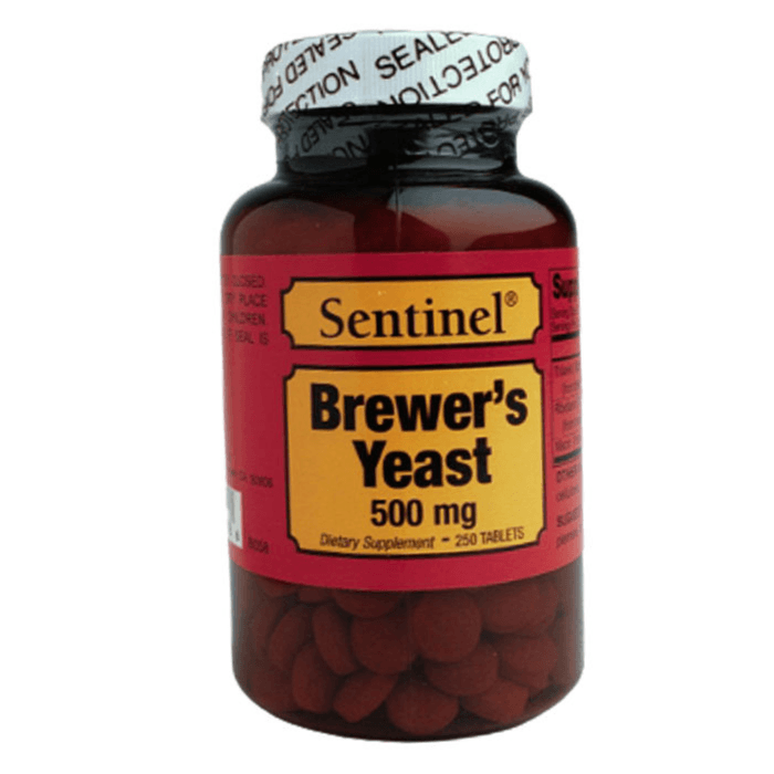 Sentinel Brewers Yeast 500 Mg 250 Tab