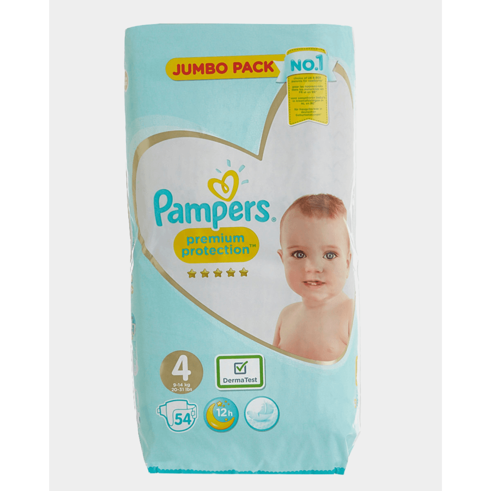Pampers Premium Protection Size Four 54 Diapers