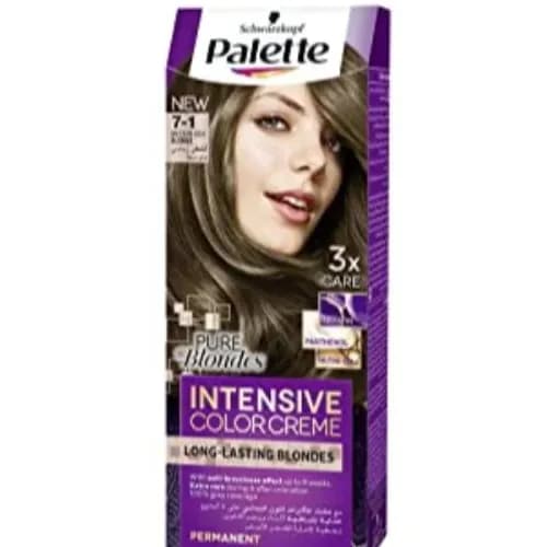 Schwarzkopf Palette 7-1 Medium Ash Blonde Intensive Color Creme Long - Lasting Intensity