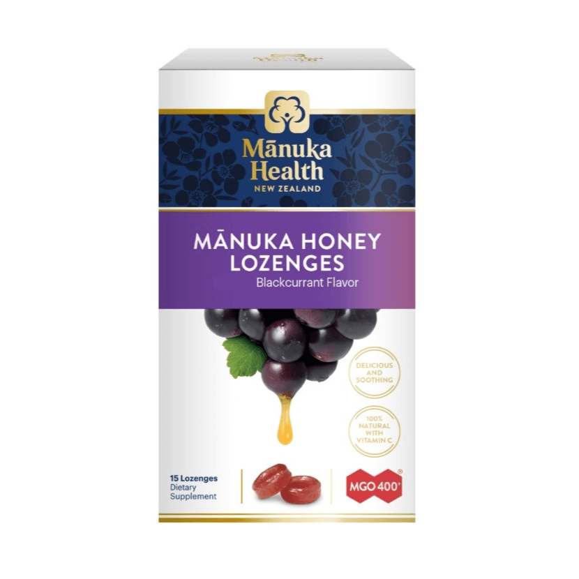 Manuka Health Manuka Honey Drops MGO 400+ Blackcurrant With Vitamin C 65Gm 15 Pcs