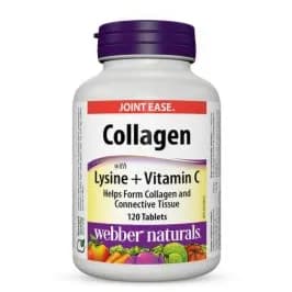 Webber Naturals Collagen With Lysine + Vitaminc Tablets 120's