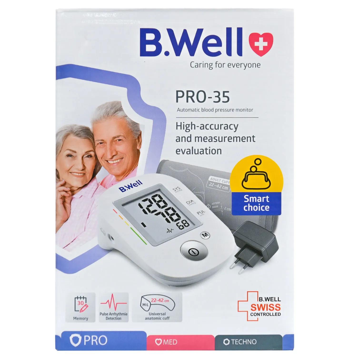 B Well automatic blood pressure monitor PRO-35