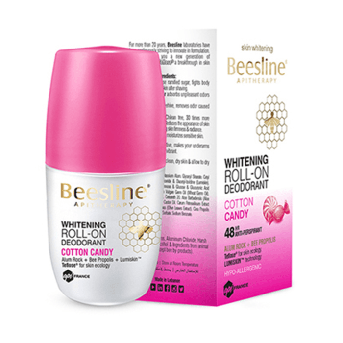 Beesline Whitening Roll On Deo.Cotton Candy 50Ml No.3220