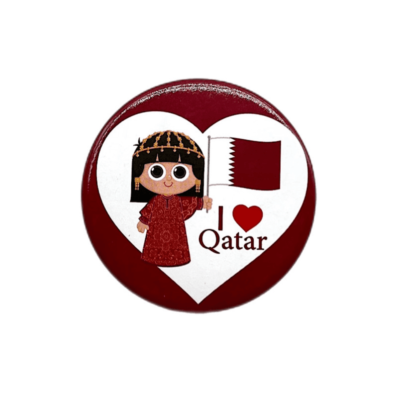 I Love Qatar Badge