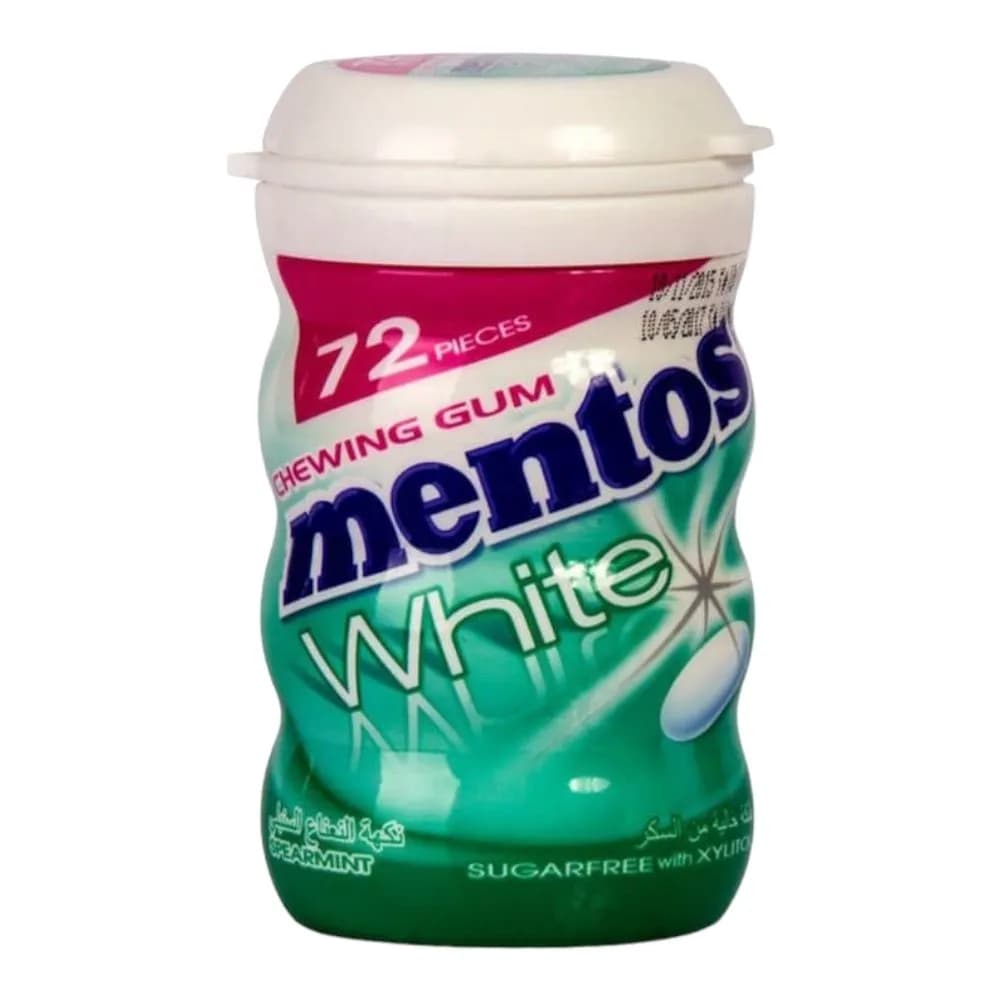 Mentos White Gum Spearmint 72 Chewing Gum