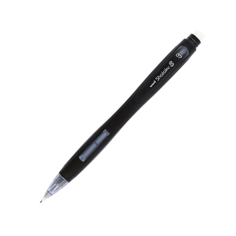 Uniball Shalaku Mechanical Pencil With Eraser 0.7mm, Black - 7033