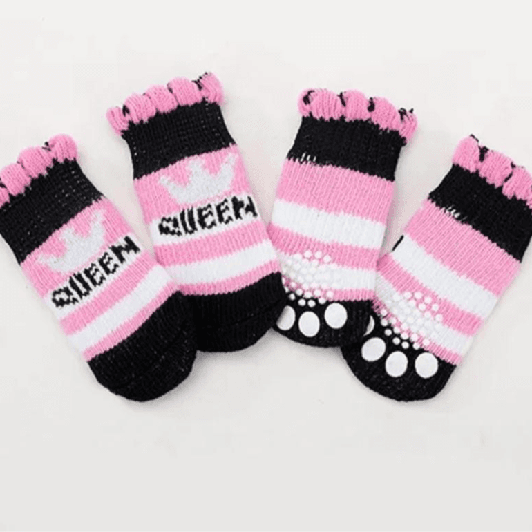 Pet Socks 2 Pair Pink Queen