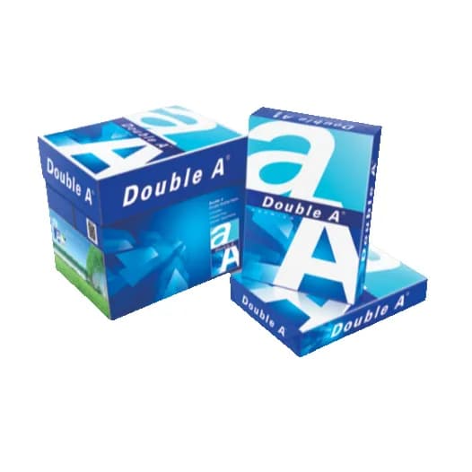 Double A Double Quality Paper White  A4 Size 80GSM, 500 Sheets (Box 5 Ream)