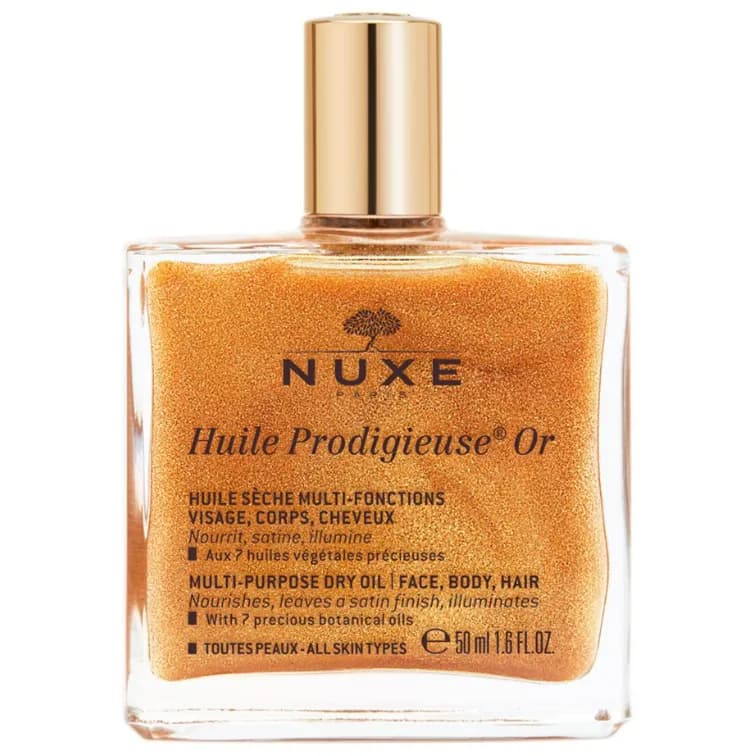 Nuxe Huile Prodigieuse Or Multi Purpose Shimmering Dry Oil For Face Body and Hair 50ml