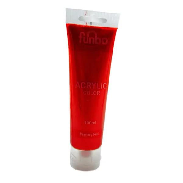 Fanbo 100ml Acrylic Primary Red Colour - 10391