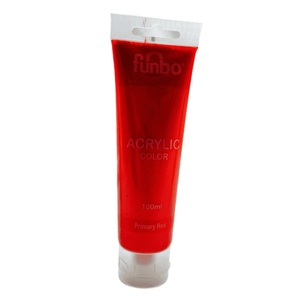 Fanbo 100ml Acrylic Primary Red Colour - 10391