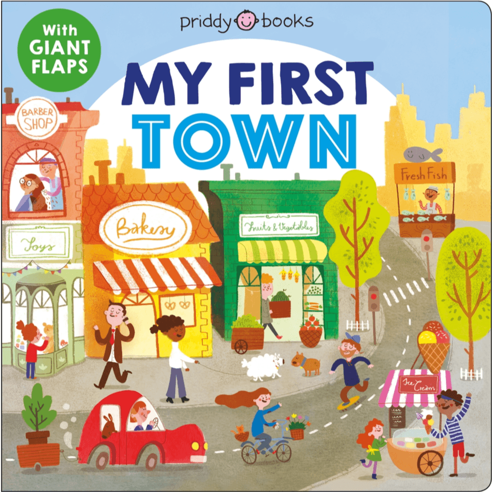 529772 My First Places: My First Town: A Flap Book (Board Book) By Priddy, Roger