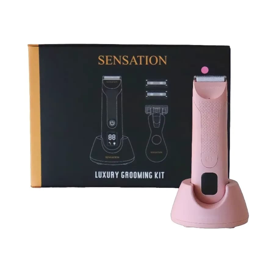 The Sensation 2.0 Trimmer + Crop Shaver For Body And Sensitive Areas Pink Color