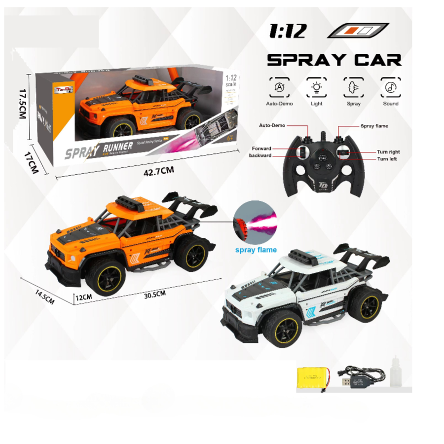 1:12 High Speed Runner Spray RC Car 2.4GHZ Remote Control Car (RCWD13)